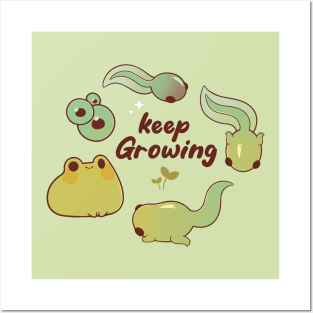 Keep growing froggy Posters and Art